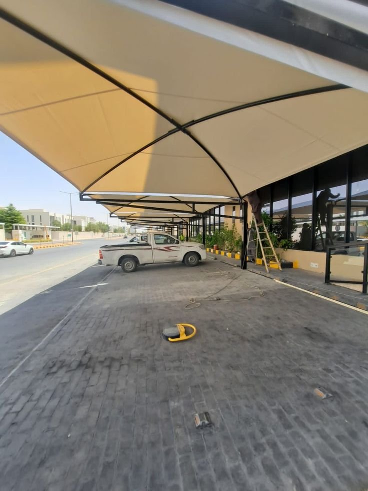 مظلات سيارات قماش